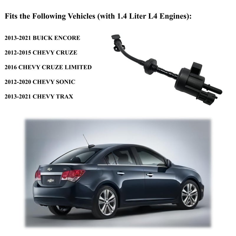 PANNUOSCS Vapor Canister Purge Valve Compatible with 2012-2021 Chevy Cruze Sonic Trax Buick Encore with 1.4L - Replaces 55573017 911-409 CP781 - Image 5